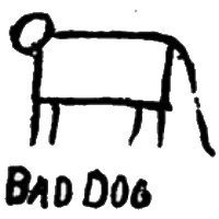 dog, cat, animal, cow, rectangle, circle, square, lines